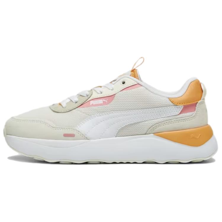 (Women) Puma Platform Low-Top Running Shoes Women’s Off-White Comfortable & Non-Slip. 392324-08