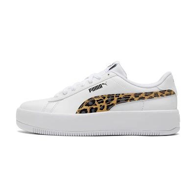 (W) Puma Lily Platform Sneakers White/Black