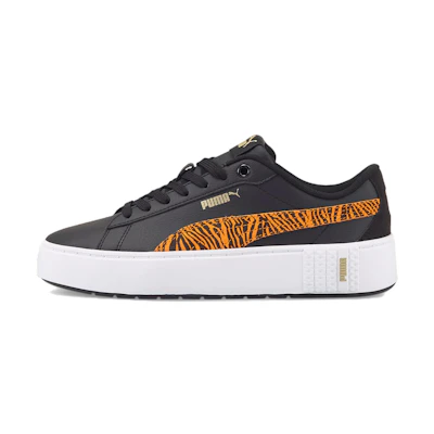 (W) Puma Mash Platform 'Black White Orange'