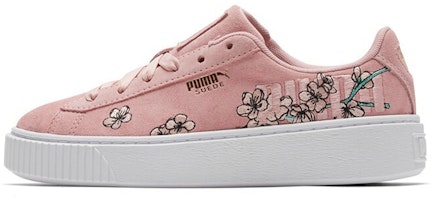 (Women) Puma Platform Floral 'Pink Blue' 370806-03 (Women) Puma Platform Floral 'Pink Blue' 370806-03