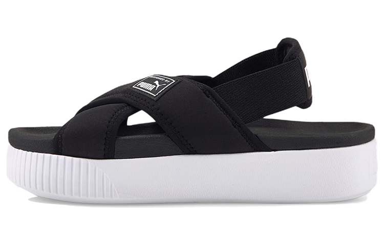 (Women) Puma Platform Sandal 'Puma Black/Puma White' 384257-01