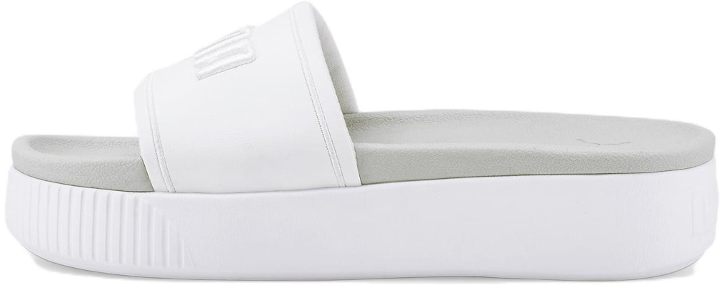 (Women) Puma Platform Sandal 'White Grey' 384201-02 Buy (Women) Puma Platform Sandal 'White Grey' 384201-02