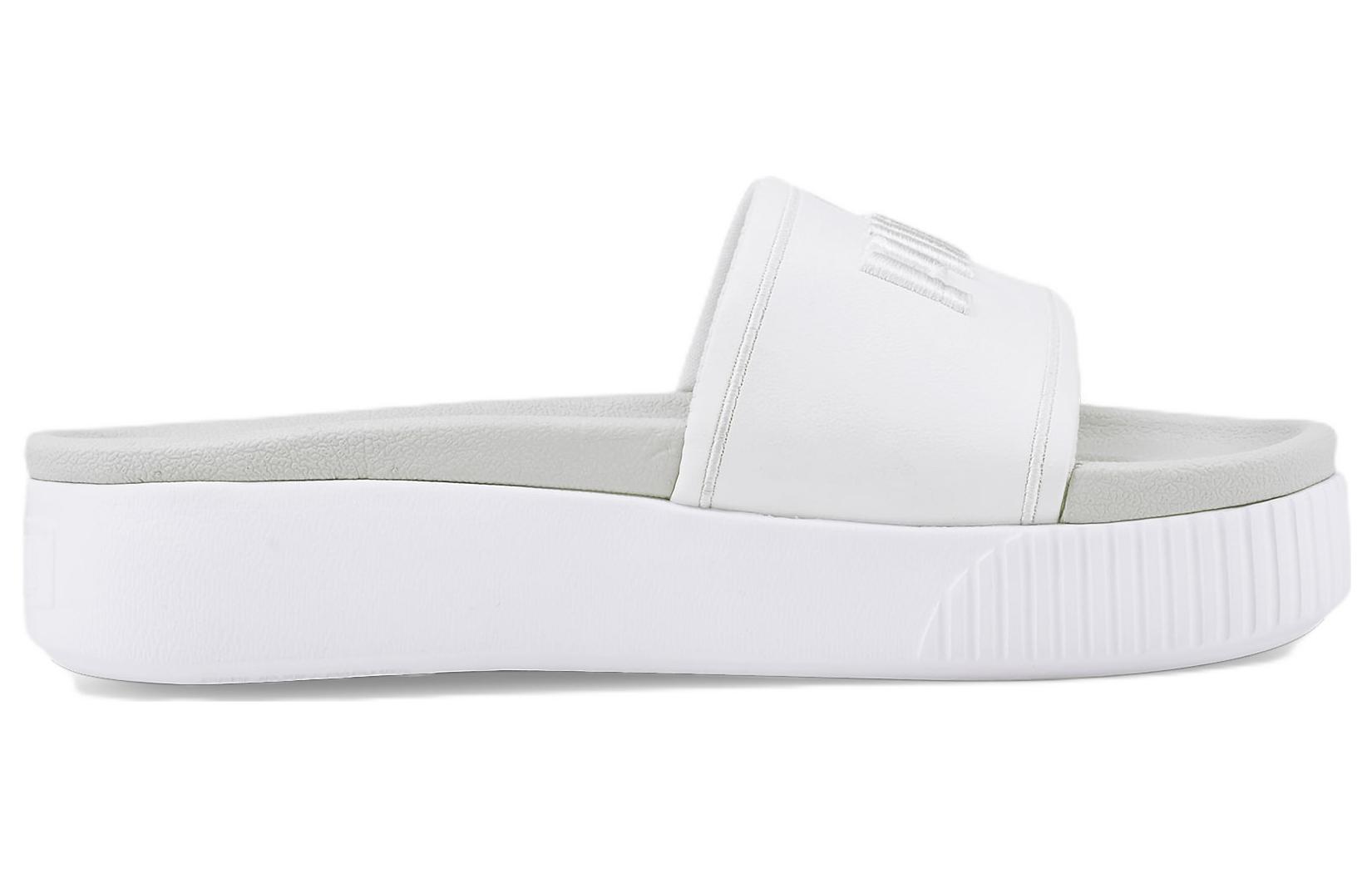Order (W) 푸마 플랫폼 샌들 '화이트 그레이' (Puma Platform Sandal 'White Grey') 384201-02
