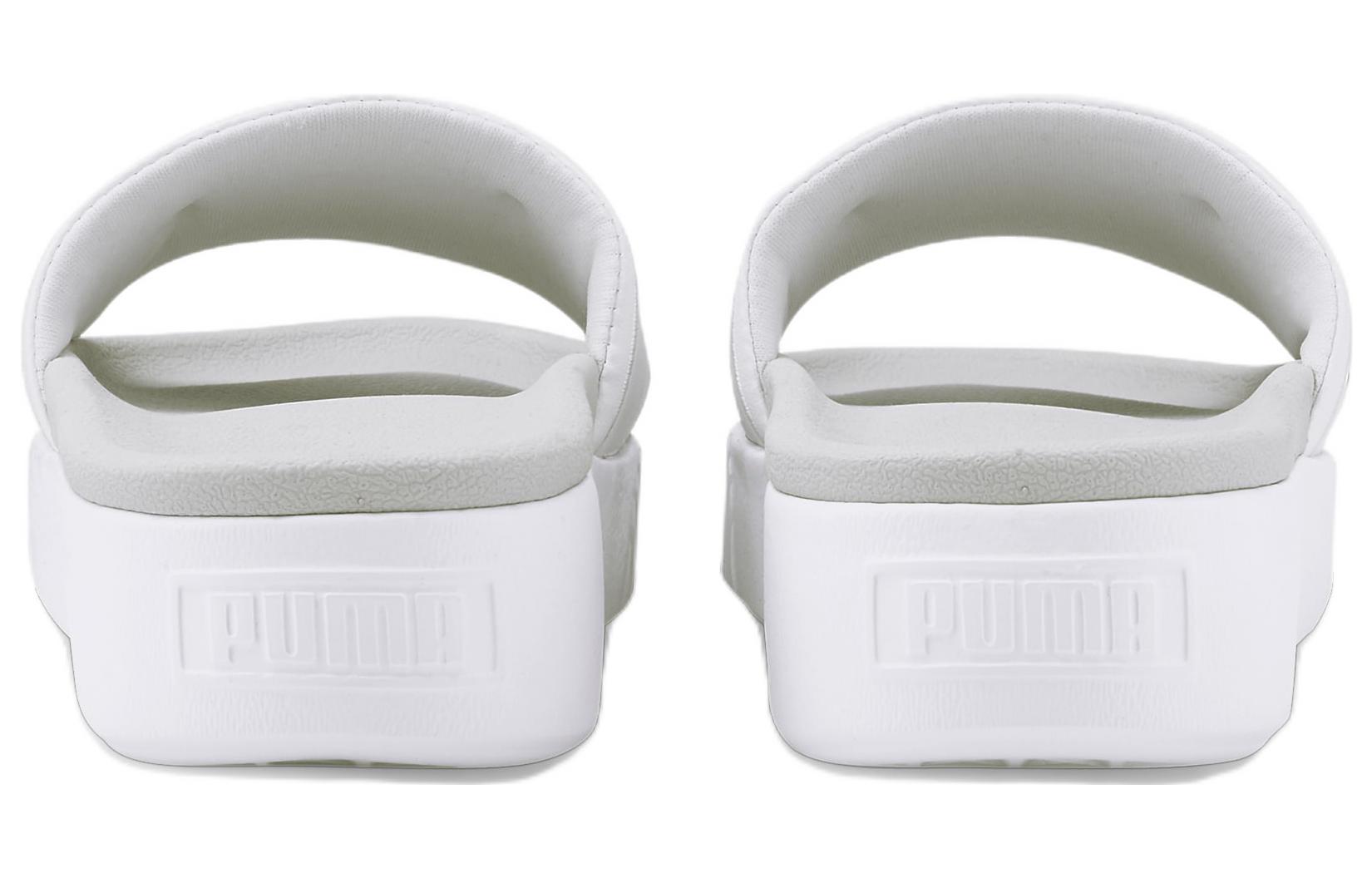 Shop (W) 푸마 플랫폼 샌들 '화이트 그레이' (Puma Platform Sandal 'White Grey') 384201-02