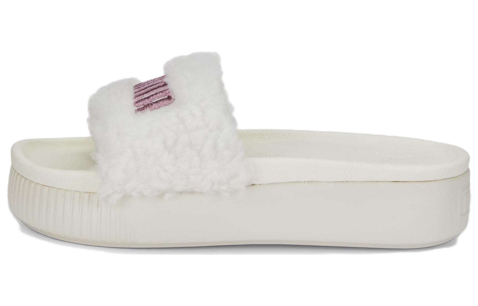 (Women) Puma Platform Sherpa 'White' 387513-01