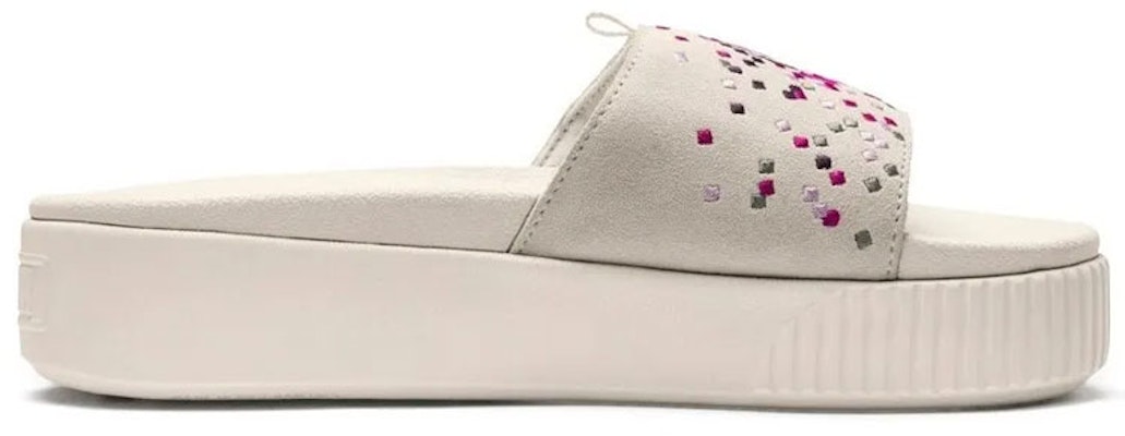 (Women) Puma Platform Slide 'Asymmetric Digital Print White' 367287-01 Order (Women) Puma Platform Slide 'Asymmetric Digital Print White' 367287-01
