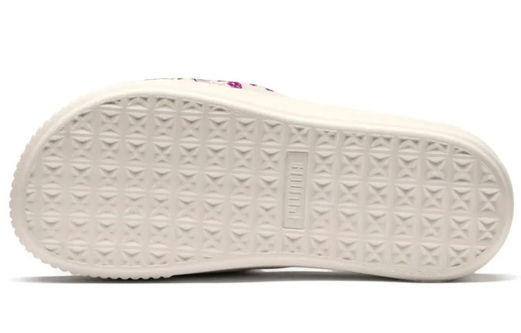 Shop (Women) Puma Platform Slide 'Asymmetric Digital Print White' 367287-01