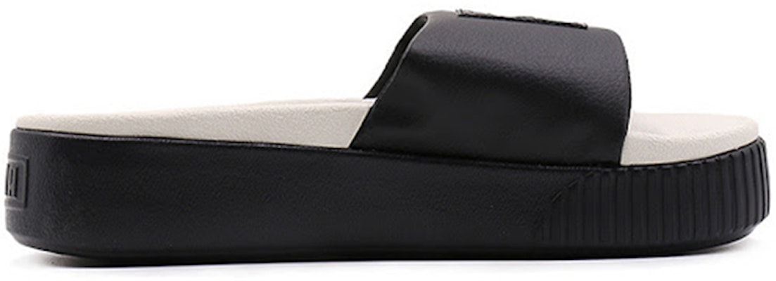 (Women) Puma Platform Slide 'Black Whisper White' 366121-04 Order (Women) Puma Platform Slide 'Black Whisper White' 366121-04