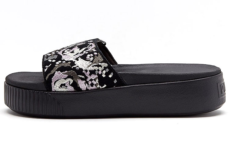 (Women) Puma Platform Slide 'Digital Emb Black' 367287-02