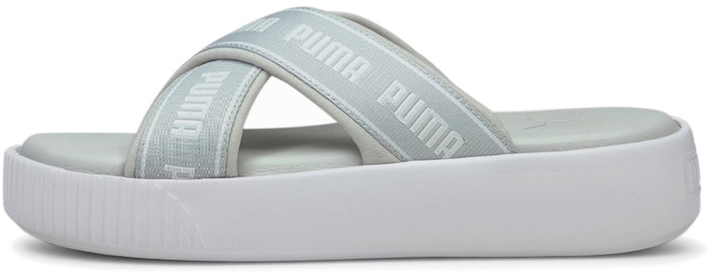 (Women) Puma Platform Slide 'Tape Grey White' 380677-02 Buy (Women) Puma Platform Slide 'Tape Grey White' 380677-02
