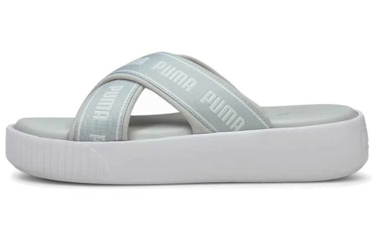(Women) Puma Platform Slide 'Tape Grey White' 380677-02