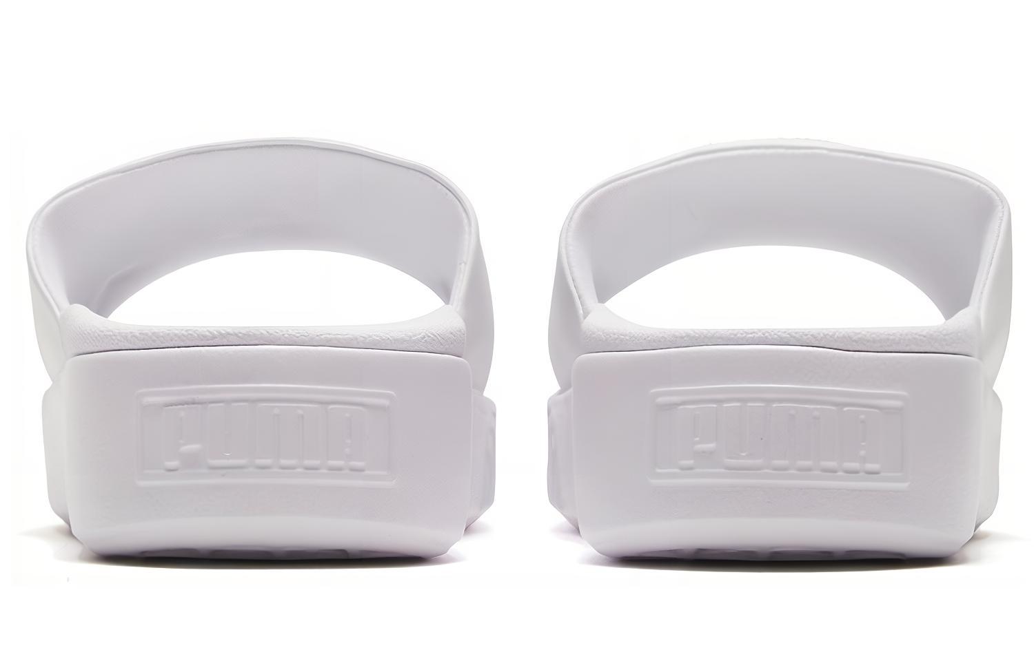 Shop (W) プーマ プラットフォーム スライド (白) 366121-08