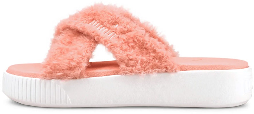 (Women) Puma Platform Slide Fur 'Pink Casual Fluffy' 382080-02 Buy (Women) Puma Platform Slide Fur 'Pink Casual Fluffy' 382080-02
