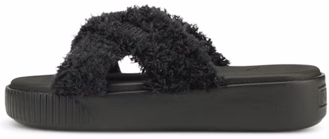 (Women) Puma Platform Slide Fur 'Simplistic Casual Black' 382080-01 (Women) Puma Platform Slide Fur 'Simplistic Casual Black' 382080-01