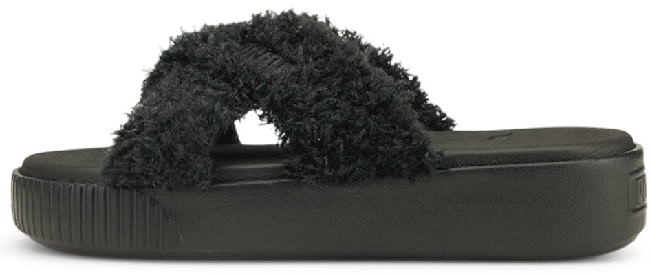 (Women) Puma Platform Slide Fur 'Simplistic Casual Black' 382080-01 Buy (Women) Puma Platform Slide Fur 'Simplistic Casual Black' 382080-01