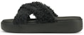 (W) Puma Platform Slide Bulu 'Hitam Kasual Sederhana' 382080-01