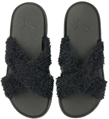 (Women) Puma Platform Slide Fur 'Simplistic Casual Black' 382080-01 Lookbook (Women) Puma Platform Slide Fur 'Simplistic Casual Black' 382080-01