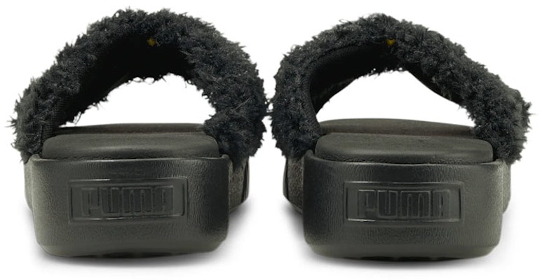(Women) Puma Platform Slide Fur 'Simplistic Casual Black' 382080-01 Shop (Women) Puma Platform Slide Fur 'Simplistic Casual Black' 382080-01