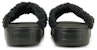 (W) Puma Platform Slide Bulu 'Hitam Kasual Sederhana' 382080-01