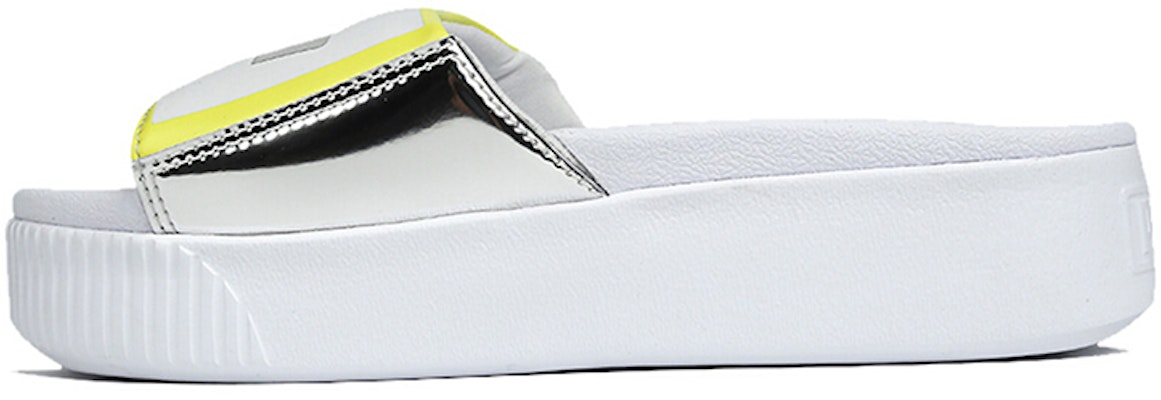 (Women) Puma Platform Slide TZ 'White Silver' 369421-01 Buy (Women) Puma Platform Slide TZ 'White Silver' 369421-01