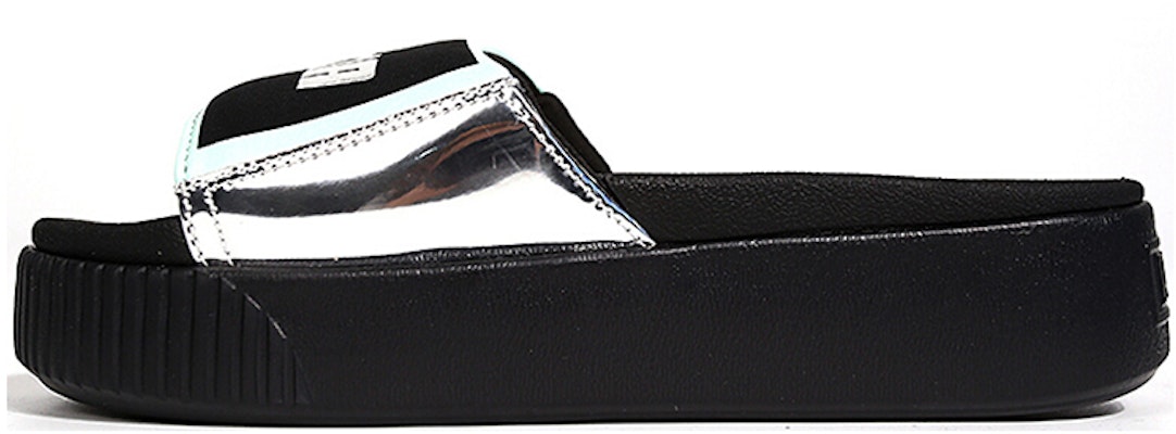 (Women) Puma Platform Slide TZ Metallic Wns 'Silver' 369421-02 Buy (Women) Puma Platform Slide TZ Metallic Wns 'Silver' 369421-02