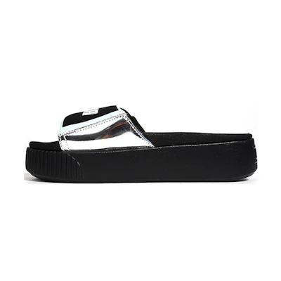 (W) Puma Platform Slide TZ Metallic Wns 'Silver'