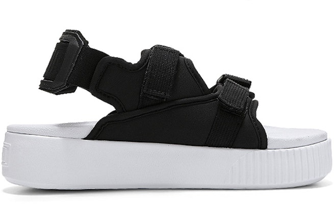 (Women) Puma Platform Slide YLM 19 'Black White' 369424-01 Order (Women) Puma Platform Slide YLM 19 'Black White' 369424-01