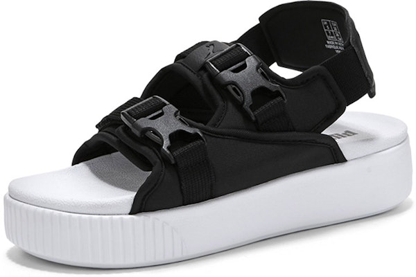 (Women) Puma Platform Slide YLM 19 'Black White' 369424-01 Lookbook (Women) Puma Platform Slide YLM 19 'Black White' 369424-01