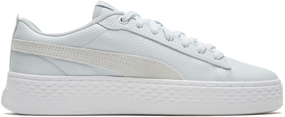 PUMA 平台 Smash L 輕便防滑 低幫 板鞋 女款 淡藍 Order PUMA 平台 Smash L 輕便防滑 低幫 板鞋 女款 淡藍