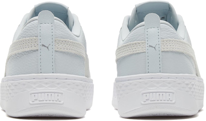 PUMA 平台 Smash L 輕便防滑 低幫 板鞋 女款 淡藍 Shop PUMA 平台 Smash L 輕便防滑 低幫 板鞋 女款 淡藍