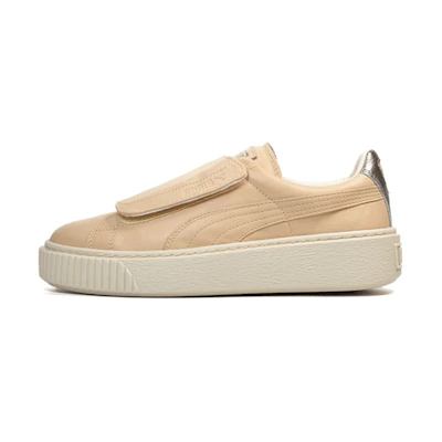 (W) Puma Platform Strap Up Cream