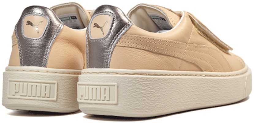 (W) Puma Platform Strap Up Krim 364951-01 Shop (W) Puma Platform Strap Up Krim 364951-01