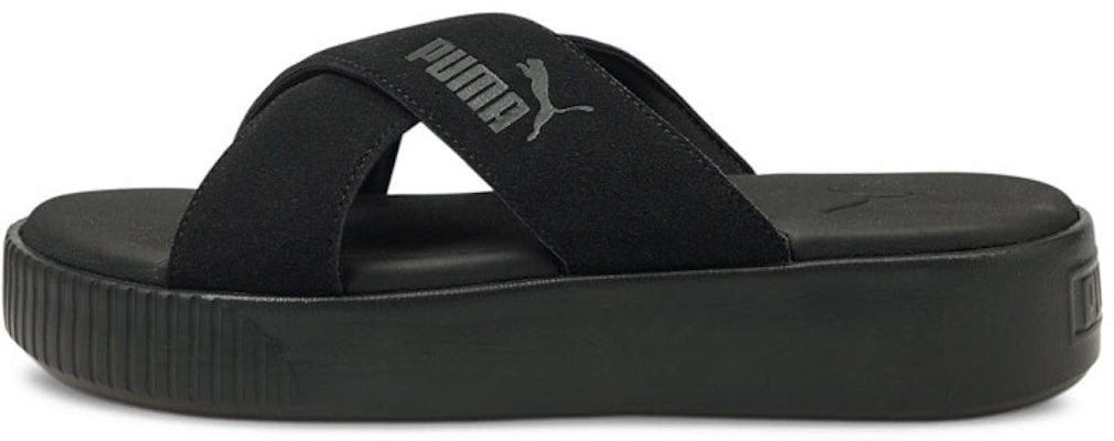 Puma Platform Suede 女款 黑色 拖鞋 Buy Puma Platform Suede 女款 黑色 拖鞋