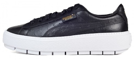 (Women) Puma Platform Trace 'Black Ostrich' 366684-01 (Women) Puma Platform Trace 'Black Ostrich' 366684-01