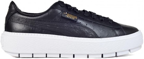 (W) 푸마 플랫폼 트레이스 '블랙 오스트리치' (Puma Platform Trace 'Black Ostrich') 366684-01 Order (W) 푸마 플랫폼 트레이스 '블랙 오스트리치' (Puma Platform Trace 'Black Ostrich') 366684-01