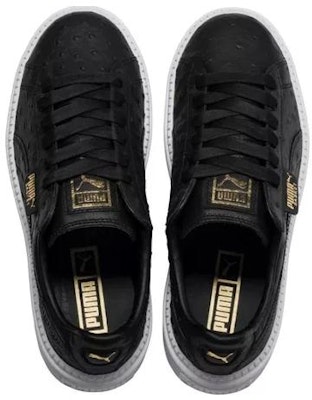 (Women) Puma Platform Trace 'Black Ostrich' 366684-01 Purchase (Women) Puma Platform Trace 'Black Ostrich' 366684-01