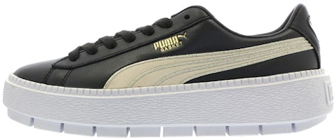 (Women) Puma Platform Trace 'Black Varsity' 367728-01 (Women) Puma Platform Trace 'Black Varsity' 367728-01