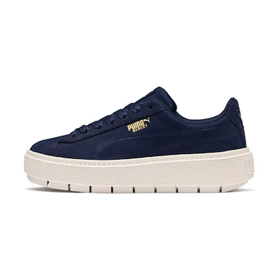 (W) Puma Basket Platform Trace Soft 'Navy'