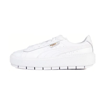 (W) Puma Platform Trace 'White Ostrich'