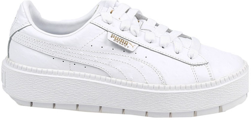 (Women) Puma Platform Trace 'White Ostrich' 366684-02 Order (Women) Puma Platform Trace 'White Ostrich' 366684-02