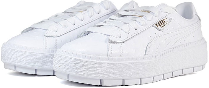 (W) 푸마 플랫폼 트레이스 '화이트 오스트리치' 366684-02 Lookbook (W) 푸마 플랫폼 트레이스 '화이트 오스트리치' 366684-02