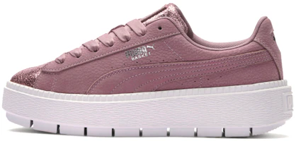 (Women) Puma Platform Trace Bio Hacking Pink/White 369160-02 (Women) Puma Platform Trace Bio Hacking Pink/White 369160-02