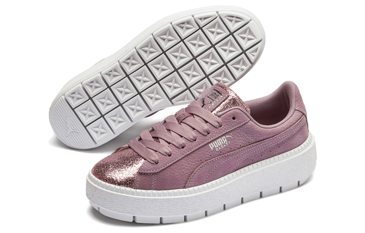 Lookbook (W) 푸마 플랫폼 트레이스 바이오 핑크/화이트 (Puma Platform Trace Bio Pink/White) 369160-02