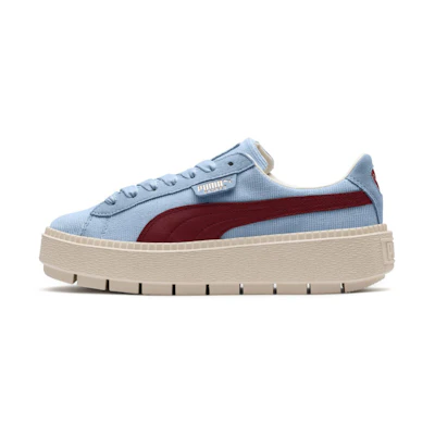 (W) Puma Platform Trace Corduroy Casual Shoes Blue
