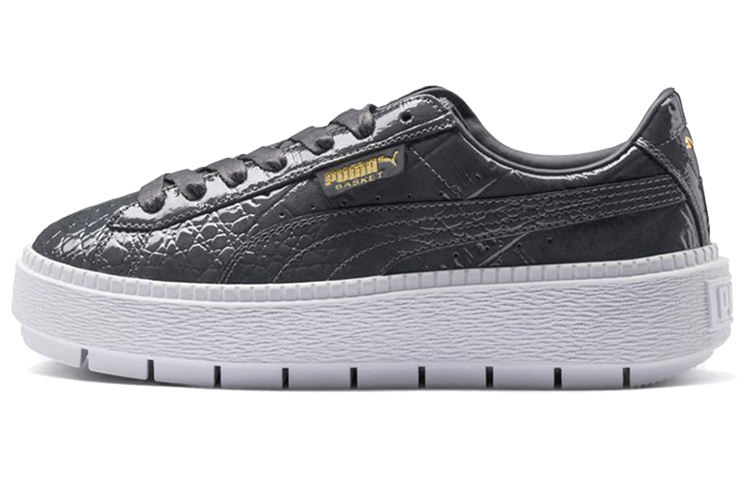 (Women) Puma Platform Trace Exotic Lux 'Gray White' 367730-01