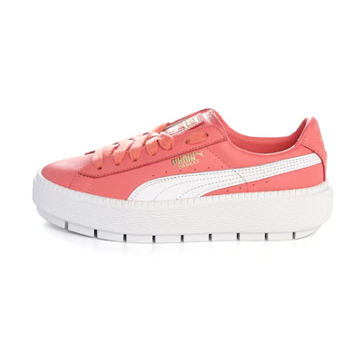 (W) Puma Platform Trace Leather 'Pink'