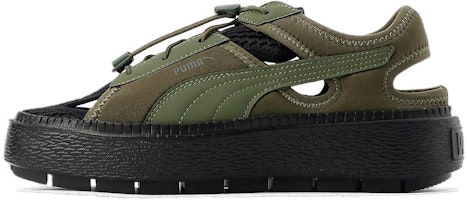 (Women) Puma Platform Trace Light Mule 'Green Black' 382872-09 (Women) Puma Platform Trace Light Mule 'Green Black' 382872-09