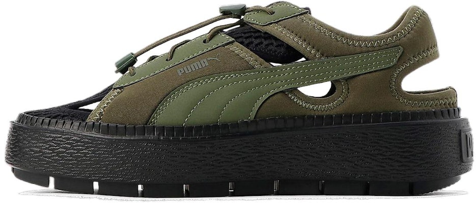 (Women) Puma Platform Trace Light Mule 'Green Black' 382872-09 Buy (Women) Puma Platform Trace Light Mule 'Green Black' 382872-09