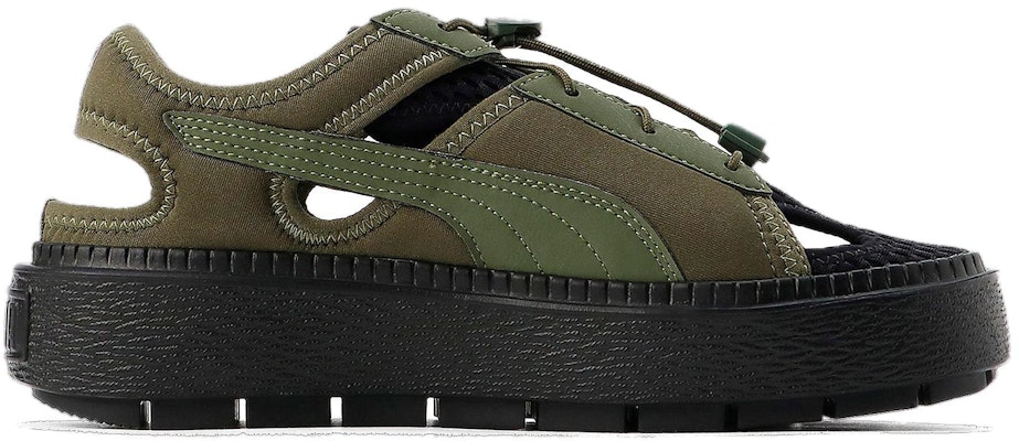 (Women) Puma Platform Trace Light Mule 'Green Black' 382872-09 Order (Women) Puma Platform Trace Light Mule 'Green Black' 382872-09