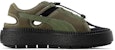 (W) Puma Platform Trace Light Mule 'Hijau Hitam' 382872-09